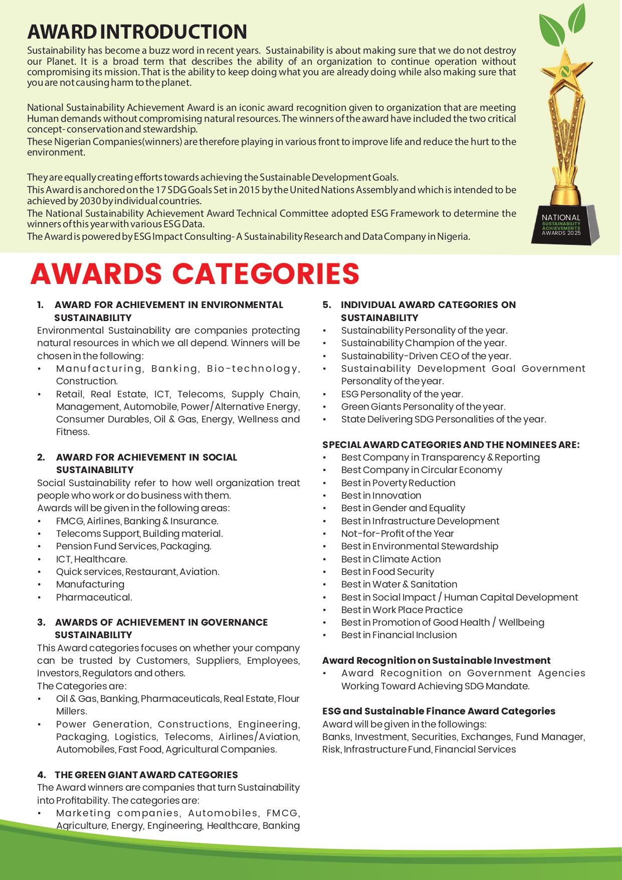 Award intro